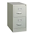 WorkPro® 26-1/2"D Vertical 2-Drawer Letter-Size File Cabinet, Light Gray 1 thumbnail image