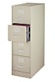 WorkPro® 26-1/2"D Vertical 4-Drawer Letter-Size File Cabinet, Putty
