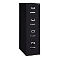 WorkPro® 26-1/2"D Vertical 4-Drawer File Cabinet, Black