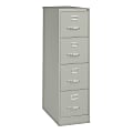 WorkPro® 26-1/2"D Vertical 4-Drawer Letter-Size File Cabinet, Light Gray