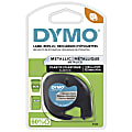 DYMO® LT 91338 Black-On-Silver Tape, 0.5" x 13' 1 thumbnail image