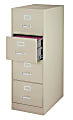 WorkPro® 26-1/2"D Vertical 4-Drawer Legal-Size File Cabinet, Putty