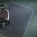 Deflecto Execumat Heavy-Duty Vinyl Chair Mat For High-Pile Carpets, 60" x 60", Clear 1 thumbnail image