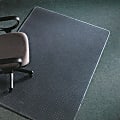 Deflecto Execumat Heavy-Duty Vinyl Chair Mat For High-Pile Carpets, 60" x 60", Clear