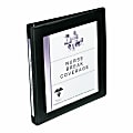 Avery® Frame View 3-Ring Binder With Locking One-Touch EZD™ Rings, 1/2" D-Rings, Black