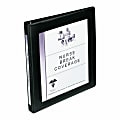 Avery® Frame View 3-Ring Binder With Locking One-Touch EZD™ Rings, 1/2" D-Rings, Black 1 thumbnail image