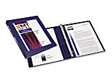 Avery® Frame View 3-Ring Binder With Locking One-Touch EZD™ Rings, 1/2" D-Rings, 50% Recycled, Navy 1 thumbnail image