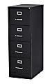 WorkPro® 26-1/2"D Vertical 4-Drawer Legal-Size File Cabinet, Black