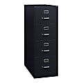 WorkPro® 26-1/2"D Vertical 4-Drawer Legal-Size File Cabinet, Black