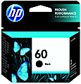 HP 60 Black Ink Cartridge, CC640WN 1 thumbnail image