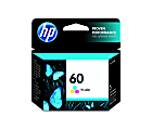 HP 60 Tri-Color Ink Cartridge, CC643WN