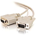 C2G 1ft DB9 M/F Extension Cable - Beige - DB-9 Female Serial - DB-9 Male Serial - 1ft - Beige