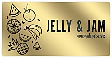 Custom 1-Color Foil-Stamped Labels And Stickers, 2" x 4" Rectangle, Box Of 500 Labels 1 thumbnail image