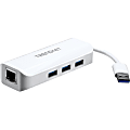 TRENDnet USB 3.0 to Gigabit Ethernet Adapter + USB Hub - USB