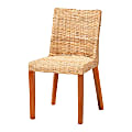 bali & pari Rowen Bohemian Kubu Rattan And Mahogany Wood Dining Chair, Light Honey 1 thumbnail image