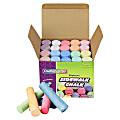 Chenille Kraft Sidewalk Chalk, Assorted Colors, Box Of 20