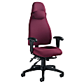 Global® Obusforme Multi-Tilter High-Back Chair, 53 1/2"H x 23 1/2"W x 23"D, Claret/Black