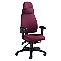 Global® Obusforme Multi-Tilter High-Back Chair, 53 1/2"H x 23 1/2"W x 23"D, Claret/Black 1 thumbnail image