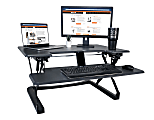 Victor® High Rise™ DCX760 Height-Adjustable Standing Desk Riser, 36", Gray/Black 1 thumbnail image