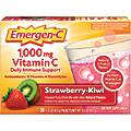 Emergen-C Vitamin C Drink Mix For Immune Support, 0.32 Oz Per Pack, Strawberry Kiwi, Box Of 30 Packs