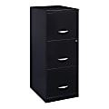 Realspace 18"D 3-Drawer Vertical Letter-Size File Cabinet, Black 1 thumbnail image