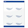 Avery® Printable Labels With Sure Feed® Technology, S00-EV1, Round, 3", Glossy White With Preprinted Blue Waves Design, Pack Of 60 1 thumbnail image