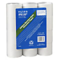 NCR Single-Ply Paper Rolls, 2 1/4" x 1800", 70% Recycled, White, Pack Of 12