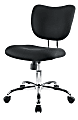 Realspace® Jancy Mesh Low-Back Task Chair, Black/Chrome