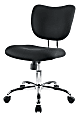 Realspace® Jancy Mesh Low-Back Task Chair, Black/Chrome, BIFMA Compliant