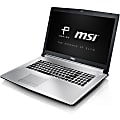 MSI Prestige PE70 6QE-692 17.3" Notebook - Intel Core i5 (6th Gen) i5-6300HQ Quad-core (4 Core) 2.30 GHz - 8 GB DDR4 SDRAM - 256 GB SSD - Windows 10 Pro (Multi Language) - 1920 x 1080 - True Color Technology - Aluminum Silver 1 thumbnail image