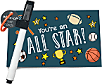 So-Mine Dry Erase Flash Cards, 3-2/5” x 5-1/4”, Sports 1 thumbnail image