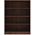 Lorell® Essentials 48"H 4-Shelf Bookcase, Walnut 1 thumbnail image