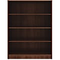 Lorell® Essentials 48"H 4-Shelf Bookcase, Walnut