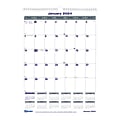 2024 Blueline® Net Zero Carbon Monthly Wall Calendar, 17" x 12", 50% recycled, January To December 2024 , C171303