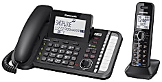 Panasonic® Link2Cell DECT 6.0 Conference Phone With 1 Corded And 1 Cordless Handset, KX-TG9581