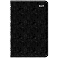 Office Depot® Brand Daily Planner, 4" x 6", Black, January to December 2017 1 thumbnail image