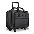 Solo New York Carnegie Rolling Case with 15.6" Laptop Pocket, Black