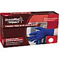 DiversaMed ProGuard High-Risk EMS Exam Gloves, Large, Blue, Box Of 50