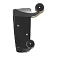 Modena Wall-Mount Coat Hook, 3 1/4"H x 2 1/4"W x 2 3/4"D, Black 1 thumbnail image