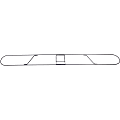 Genuine Joe Clip-on Long Dust Mop Frame - Rust Resistant, Clip, Galvanized - Metallic - 1 Each 1 thumbnail image