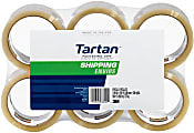 3M™ Tartan™ 3710 General Purpose Packaging Tape, 1-7/8" x 54.6 Yd., Clear, Pack Of 6 Rolls