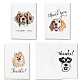 All Occasion Thank You "Delightful Dogs" Greeting Card Assortment With Blank Envelopes, 4-7/8" x 3-1/2", Pack of 24