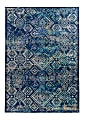 Linon Innova Area Rug, 5' x 7', Plynne Navy/Teal  1 thumbnail image