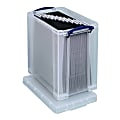 Really Useful Box® Plastic Storage Box With 5 Hanging Files, 25 Liters, 14 1/4"H x 10"W x 15 3/4"D, Clear 1 thumbnail image