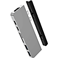 Targus® Sanho HyperDrive DUO 7-in-2 USB-C Hub, Silver 1 thumbnail image