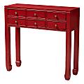 Baxton Studio Liara Console Table, Red 1 thumbnail image