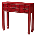 Baxton Studio Liara Console Table, Red
