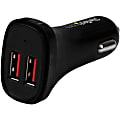 StarTech.com Dual Port USB Car Charger - Black - High Power 24W/4.8A - 2 port USB Car Charger