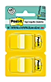 Post-it® Flags, 1 in. x 1.7 in., 2 Dispensers, 50 Flags/Dispenser, Yellow, Back to School Supplies for Students, Tabs for Textbooks and Notebooks 1 thumbnail image