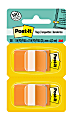 Post-it® Flags, 1" x 1 -11/16", Orange, 50 Flags Per Pad, Pack Of 2 Pads